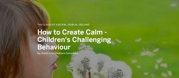 Create Calm - Children's Challenging Behaviour Workshop 